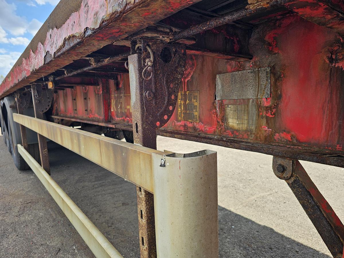 Used 2013 KELBERG S4 OB3 | HEAVY DUTY FLATBED | BPW DRUM