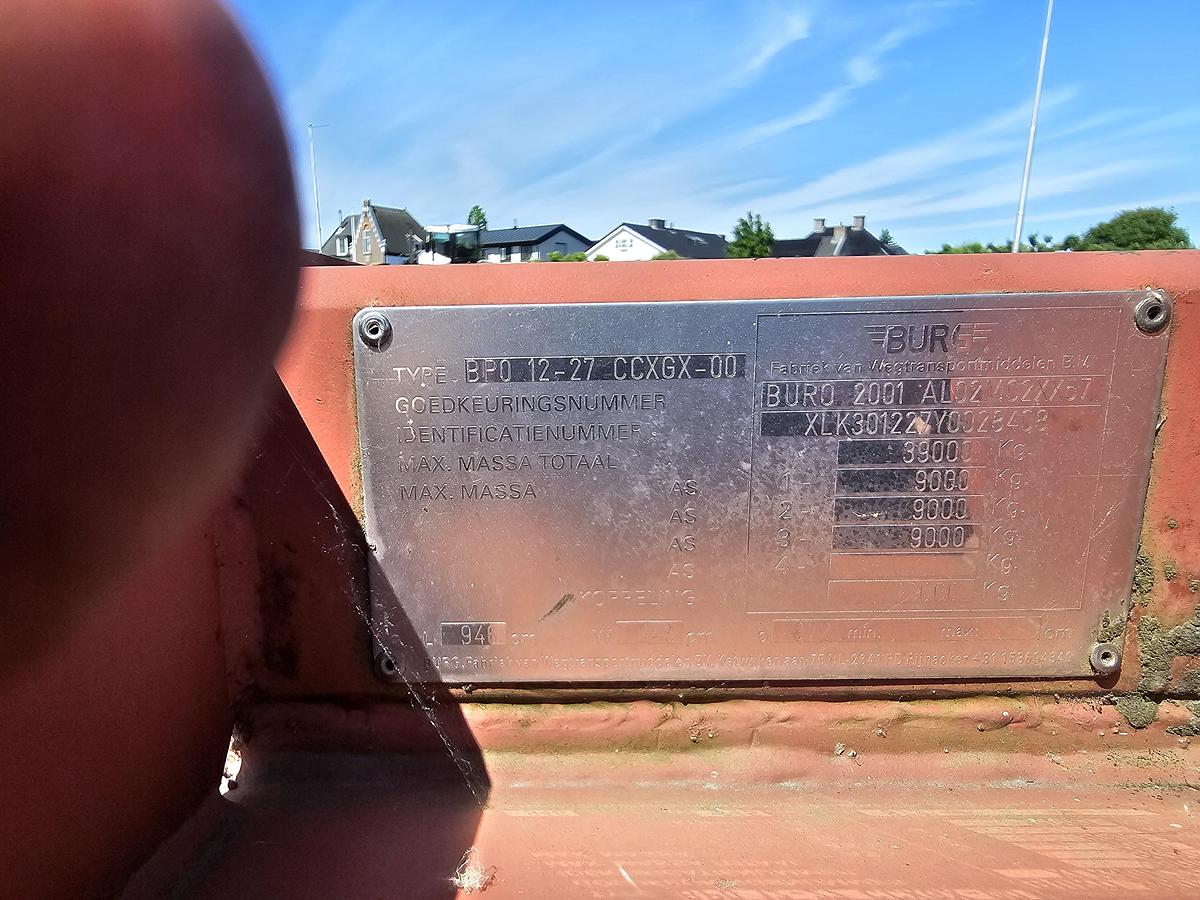 Used 2000 Burg BPO 12-27CCXGX-00. | ADR TANK CHASSIS 20/30 FT | BPW DRUM