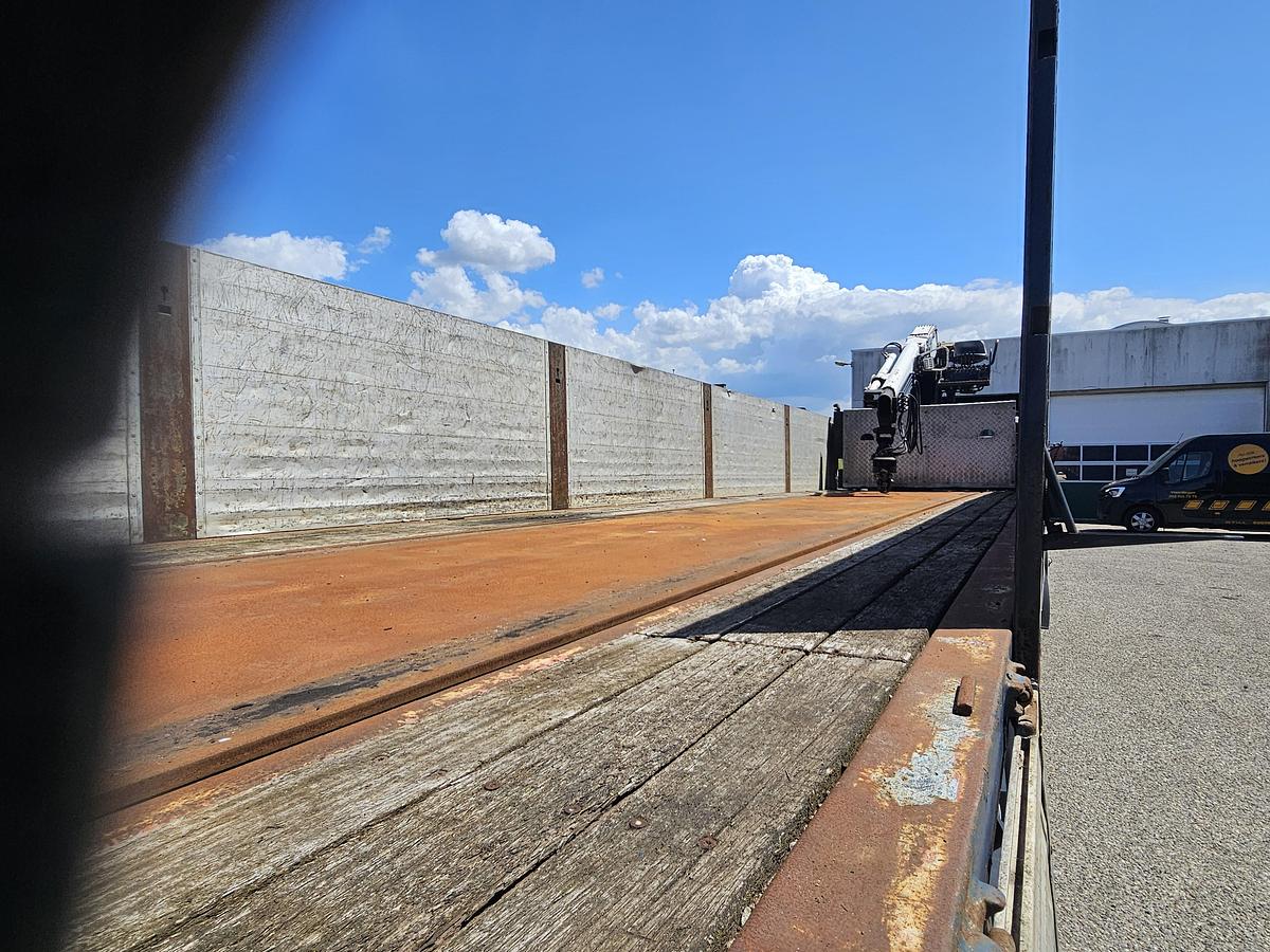 Gebruikt 2004 PACTON t4-001 / 4 AXLE TRAILER /2 LIFT AXLES /2 STEERING AXLES/ INCL CRANE KENNIS 14 TON MOVEBAL.