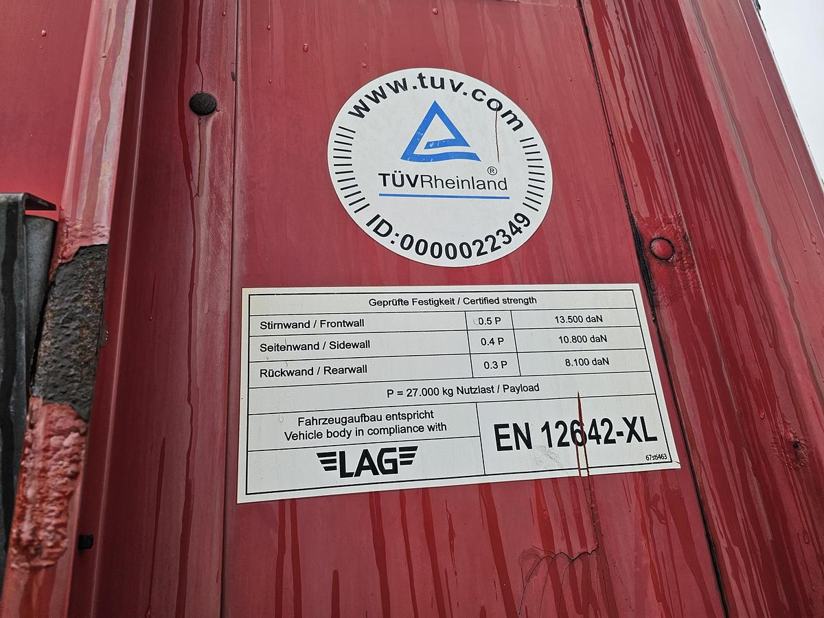 Used 2014 LAG 0-3-GC | 3 AXLE MEGA TRAILER|HUCKEPACK.|8 PIECES. | BELGIUM|BPW DRUM.