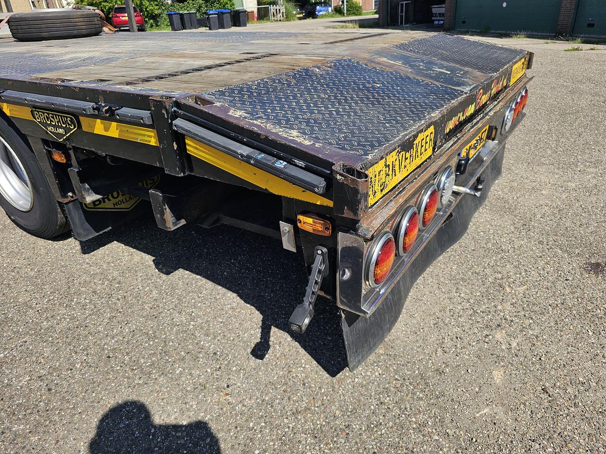 Used 1992 BROSHUIS E 2190/27 | SEMI LOWLOADER | 6 MTR EXTENDIBLE | BEAVER TAIL| SAF DRUM | APK 17-01-2016  |REFURBISHED 2010