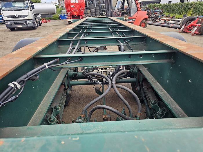 Used 1998 Flandria OP20V/2A | 20 foot container chassis  | steel suspension | double tires| drum.