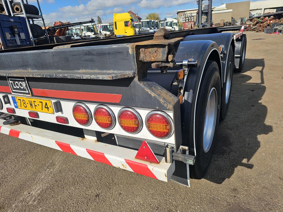 Gebruikt 1985 FLOOR FLA-10-183/ZEECONTAINER AANHANGWAGEN / BPW 150 MM / DRUM BRAKES.