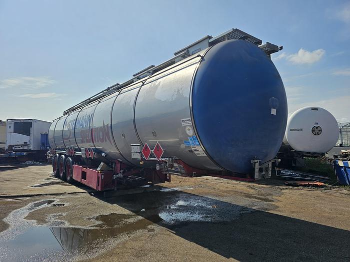 Used 2000 Feldbinder | TSA 59.3-4 | tanktrailer aluminium|59.5 cubic| ADR L4 BH |Bpw achsen|