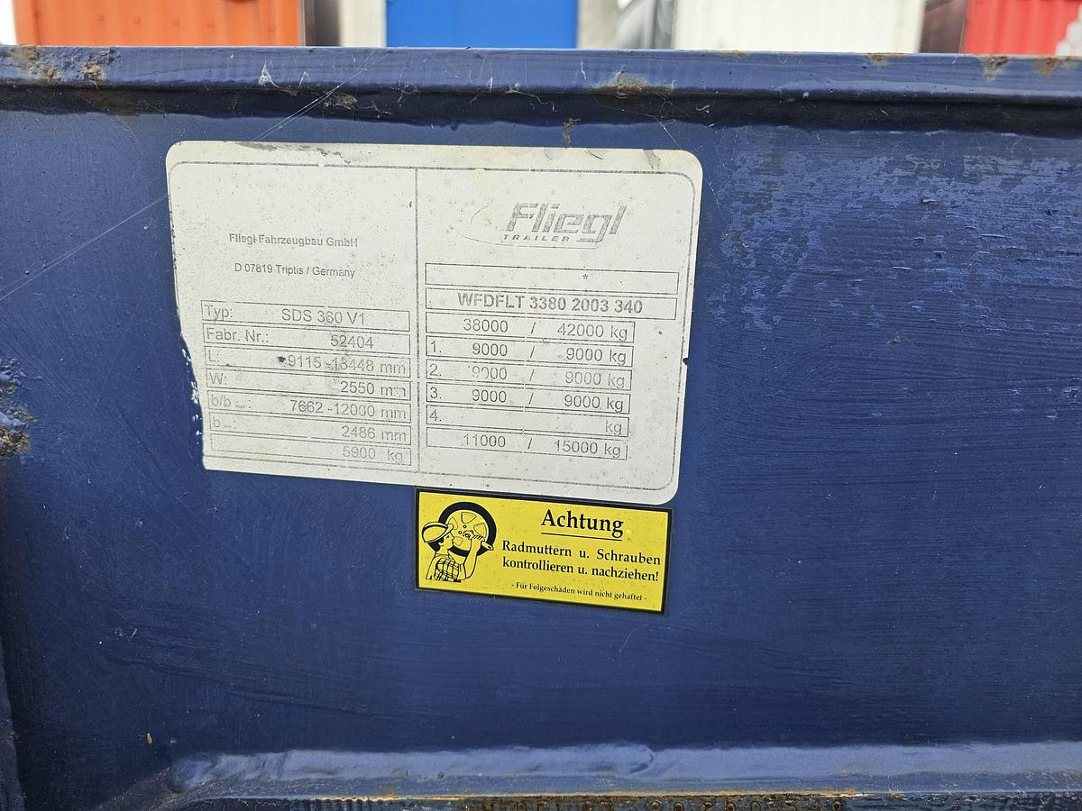 Used 2010 FLIEGL 04/DA 08 | ALL CONNECTIONS | 2 X EXTENDIBLE | BPW DISC.