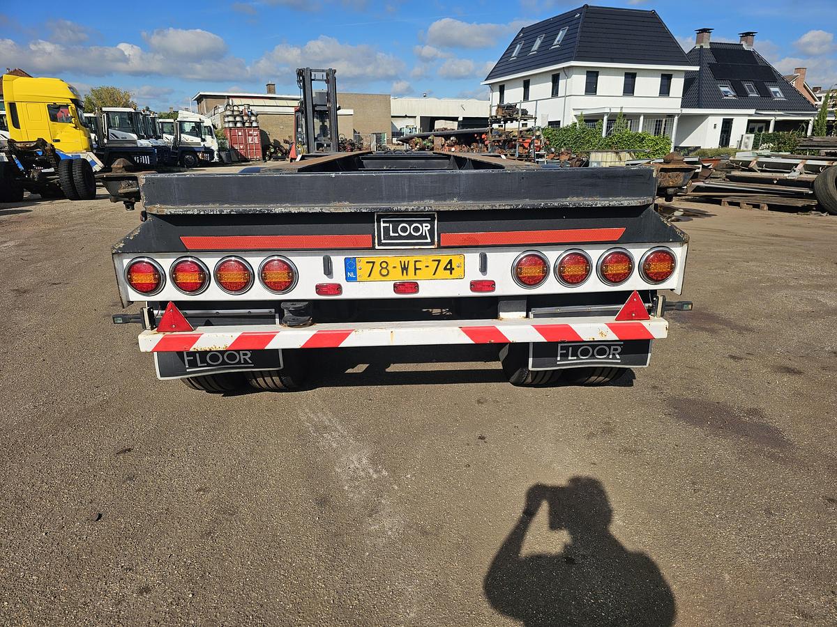 Gebruikt 1985 FLOOR FLA-10-183/ZEECONTAINER AANHANGWAGEN / BPW 150 MM / DRUM BRAKES.