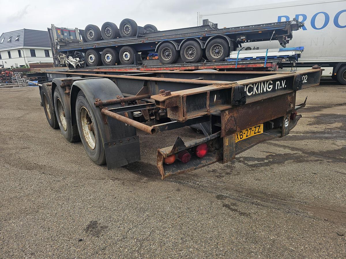Gebruikt 1995 VAN HOOL 40 FOOT  CONTAINER CHASSIS / 20 FOOT/ STEEL SUSPENSION/ BPW DRUM.