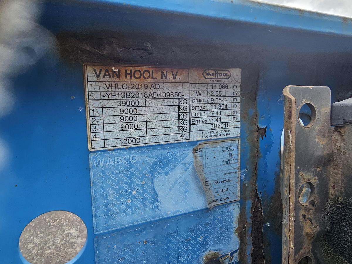 Gebruikt 2007 Van Hool 3B2018- 40 FOOT 2 X 20 FOOT CONTAINER CHASSIS, MB DISC. TUV APK 07-11-2026