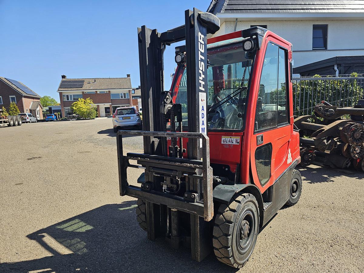 Gebruikt 2011 HYSTER H2.5FT | DUPLEX 3.30 M | GAS | COMPLETE CABINE| SIDESIFT| 12457 HOURS.