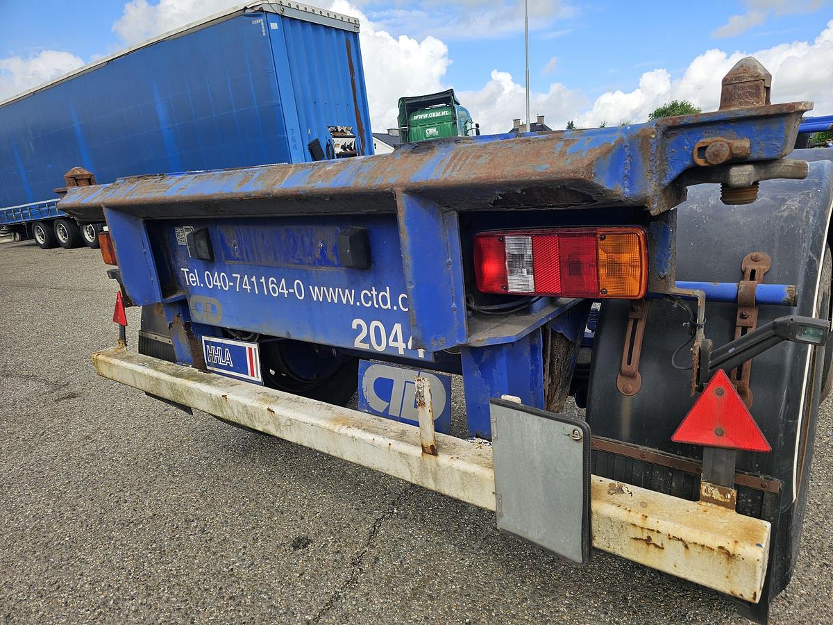 Gebruikt 2007 MKF METALLBAU CS 20 -20 FOOT- CONTAINER CHASSIS -HEAVY DUTY- BPW DRUM -STEEL SUSPENSION- GOOD QUALITY.