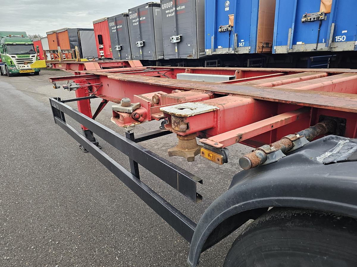 Gebruikt 2003 GROENEWEGEN 45 CC-16-27 TUN | 45 ft 40 ft 2 x 20 fFT | dutch chassis OH-08-JB | bpw drum.