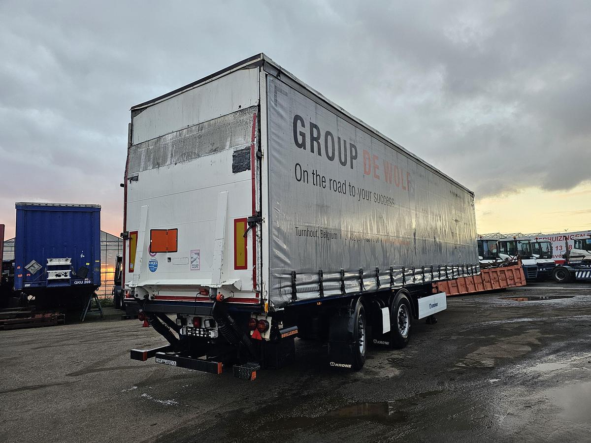 Gebruikt 2015 KRONE SZ| 2 AXLE CITY TRAILER | STEERING AXLE. BPW DISC. LOADING LIFT. TUV BELGIUM 18-06-2026