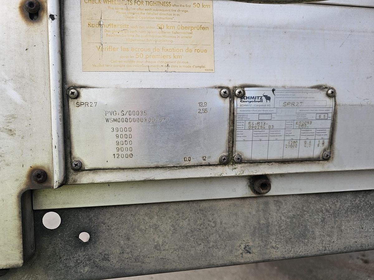 Gebruikt 2005 SCHMITZ SPR27/2000 | GALVANISED  CHASSIS | SAF DISC.