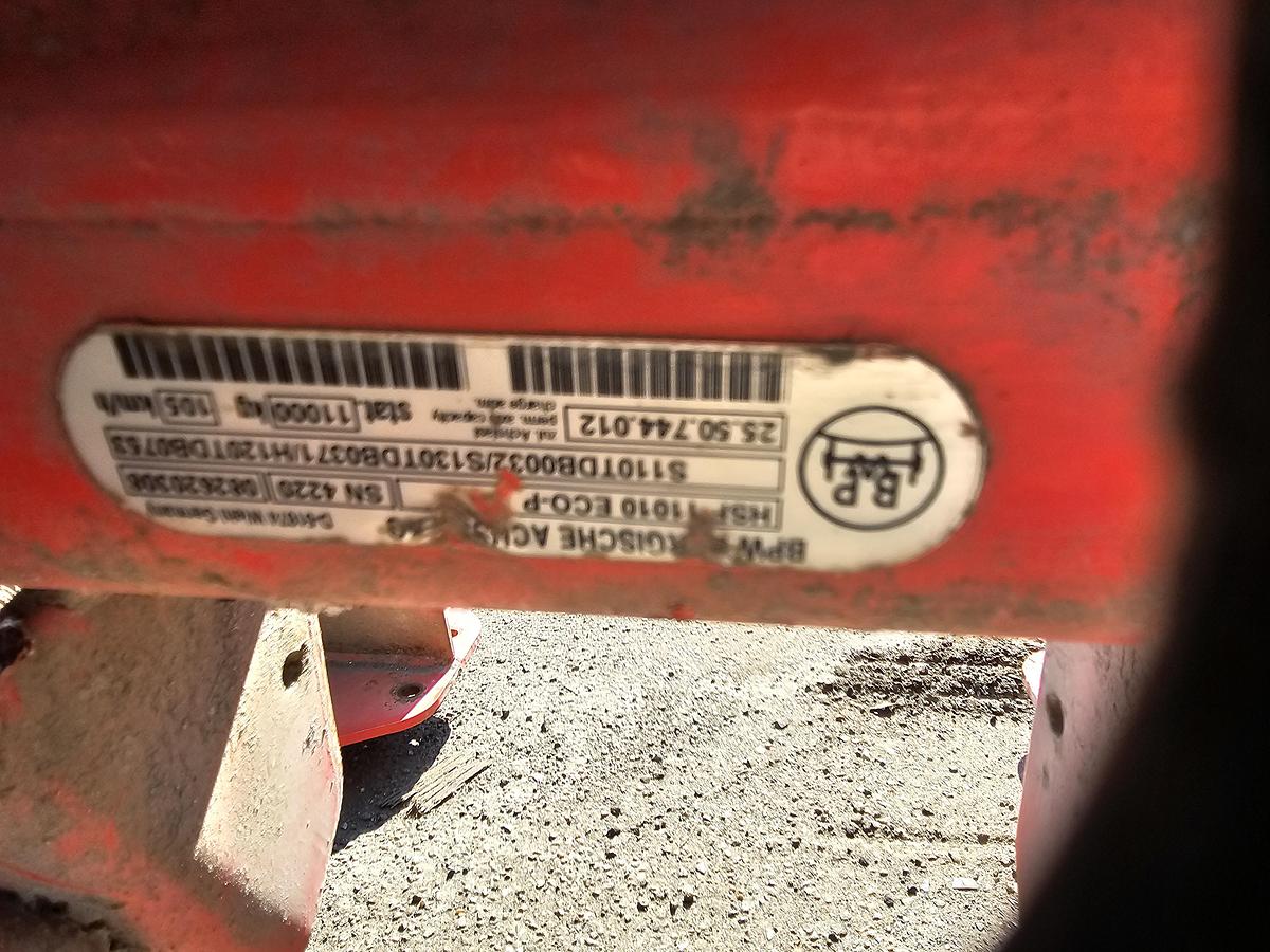 Gebruikt 2010 BPW HSF 11010 ECO-P TRAILER AXLE | HEAVY DUTY | 15 CM .