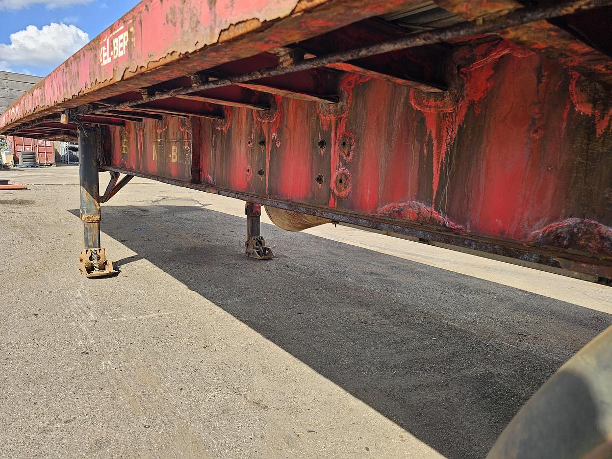 Used 2013 KELBERG S4 OB3 | HEAVY DUTY FLATBED | BPW DRUM