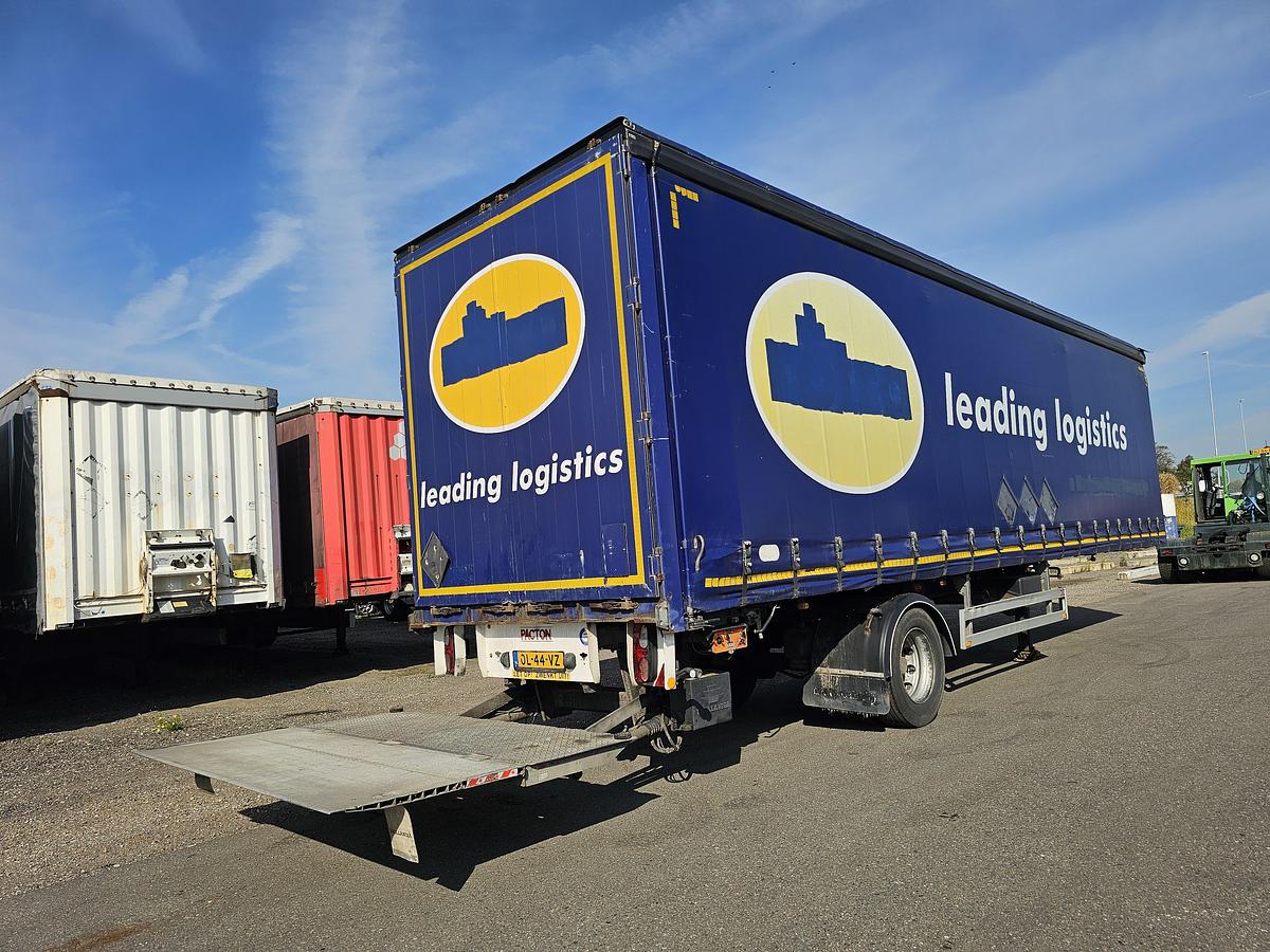 Used 2013 PACTON TBD.122 | SINGLE STEERING AXLE |UNDER SLIDING LOADING LIFT + BATTERIES| DAF DISC| APK /TUV 17-01-2025