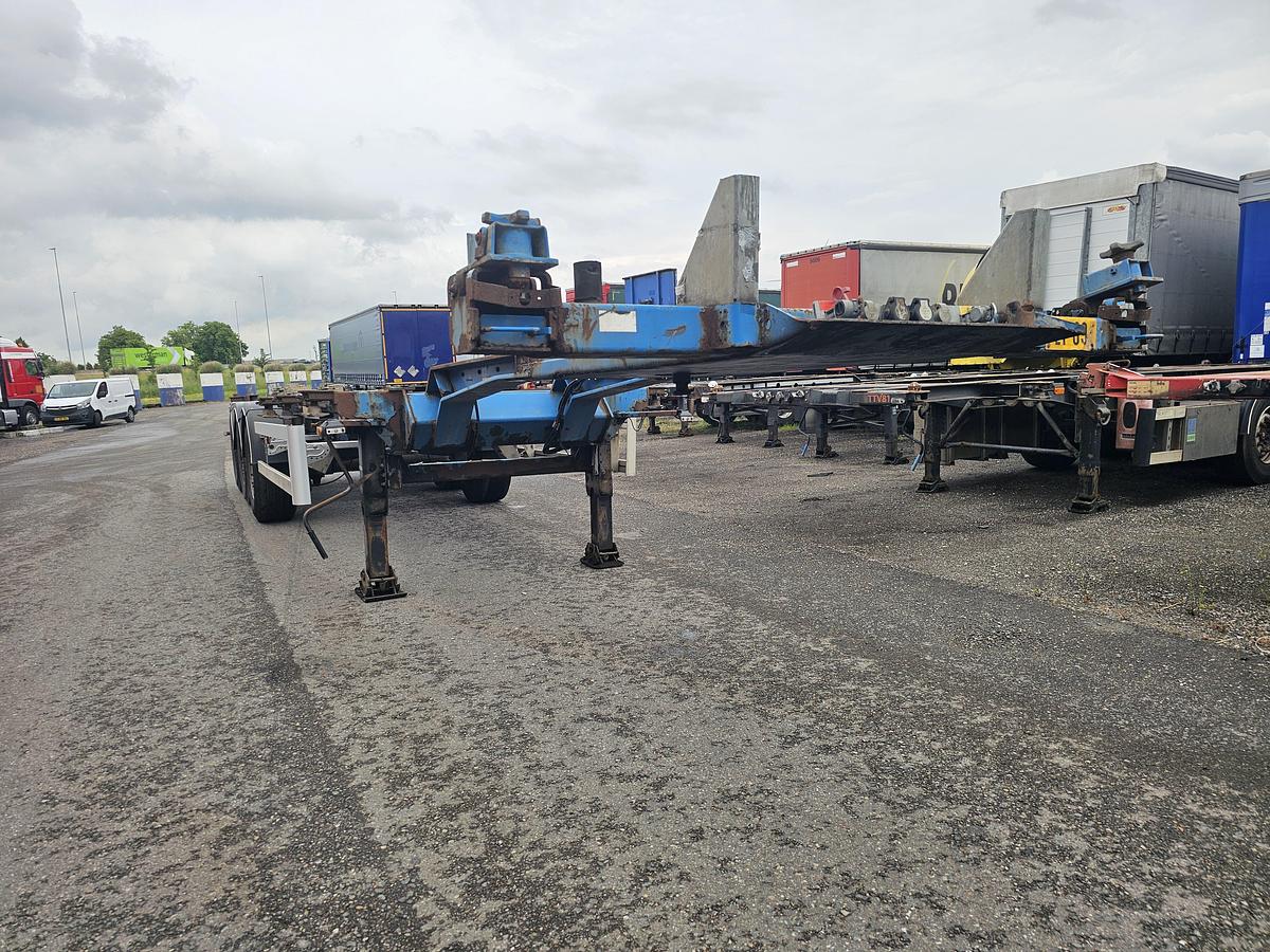 Gebruikt 2007 Van Hool 3B2018- 40 FOOT 2 X 20 FOOT CONTAINER CHASSIS, MB DISC. TUV APK 07-11-2026