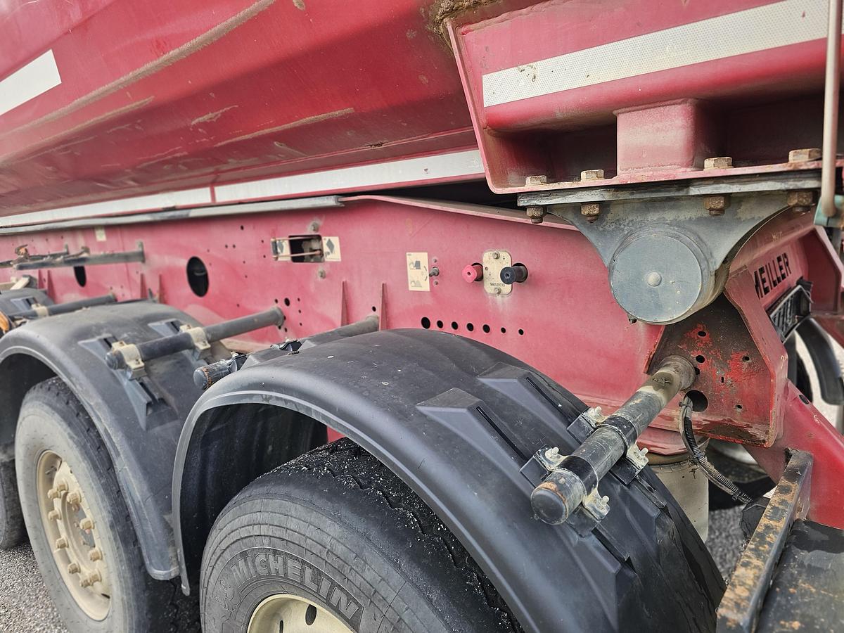 Gebruikt 2014 MEILLER MHPS12/27LOSS4/ STEEL TIPPER/ 30 MTR 3/ 28700 KG. /SAF DISC /ALU RIMS