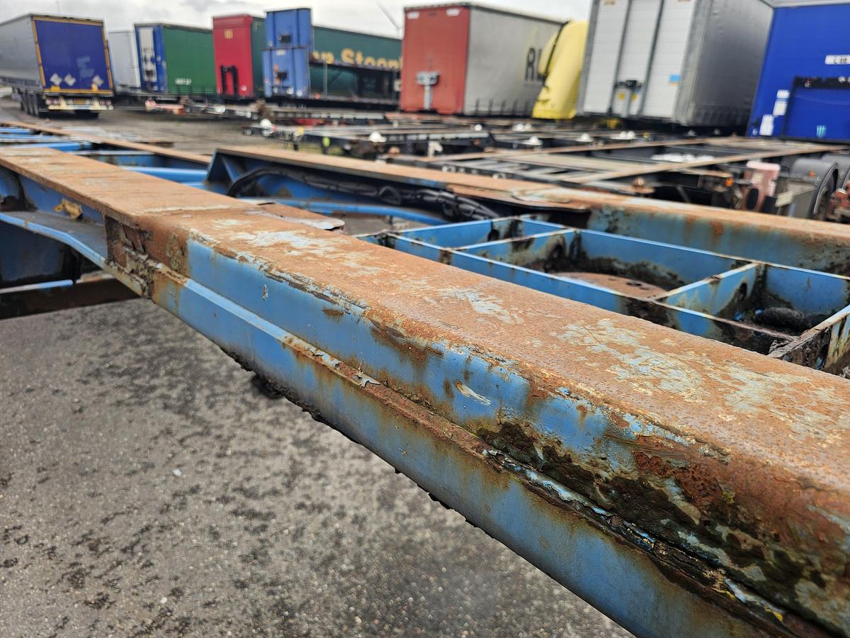 Gebruikt 2007 Van Hool 3B2018- 40 FOOT 2 X 20 FOOT CONTAINER CHASSIS, MB DISC. TUV APK 07-11-2026
