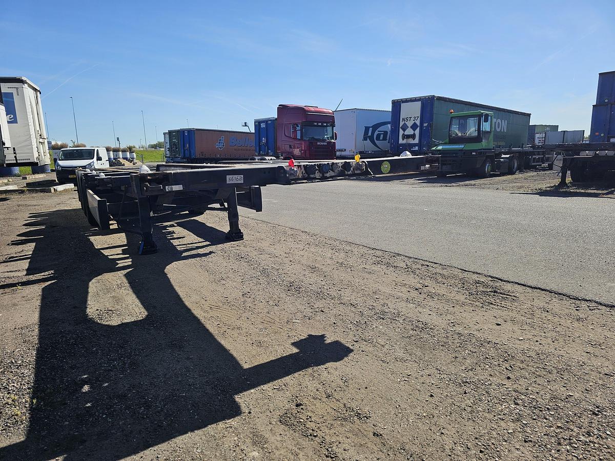 Gebruikt 2015 krone SD| EXTENDIBLE CHASSIS 40 FT 2 X 20 FT | BPW DRUM| APK 18-07-2026