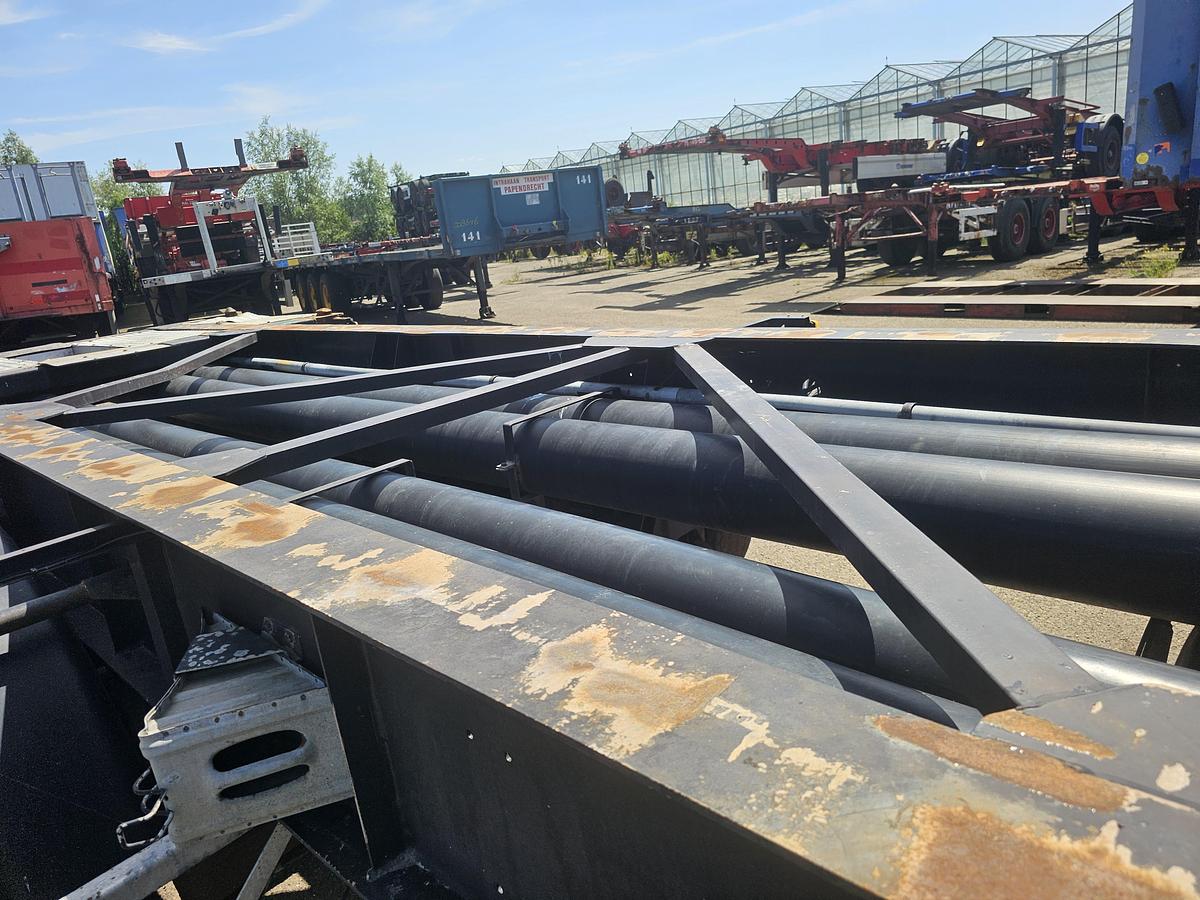 Used 2000 DESOT DSTO-2001-SSR-99L| adr CHASSIS 20/30 FT| 3940 KG | APK 10-12-2025 | HOLLAND CHASSIS. DAF DISC.