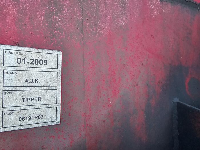 Used 2009 A.J.K OP 17-27/22.5 | Steel tipper \ steel chassis/box.