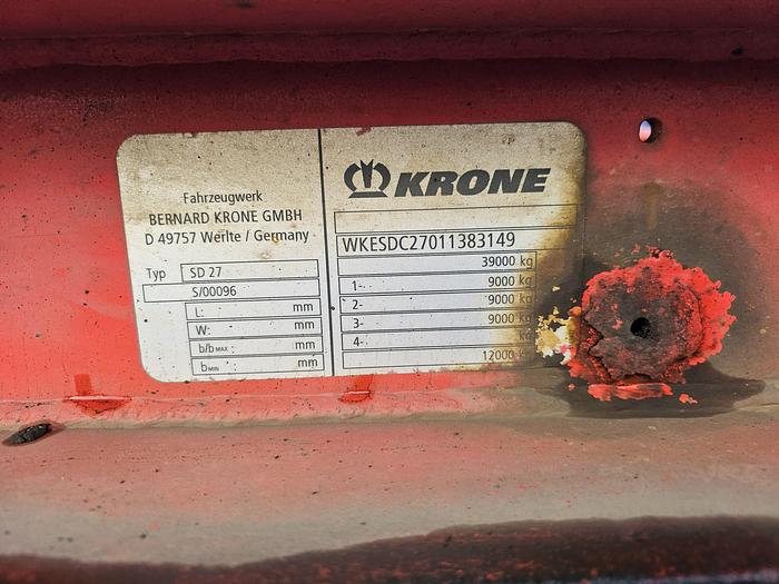 Used 2003 Krone Sd 27|