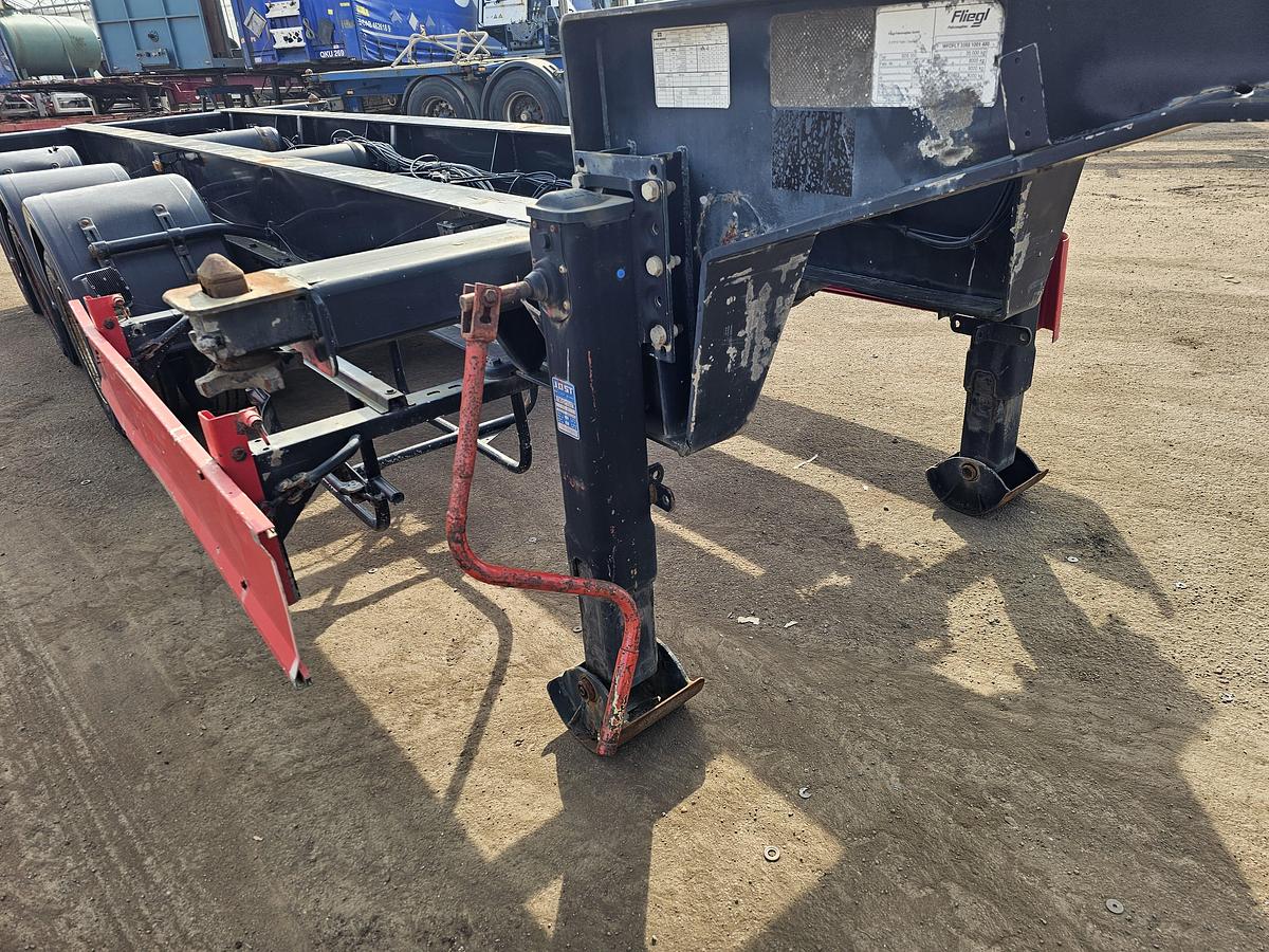 Gebruikt 2005 FLIEGL SDS 350| LOWLOADER 20 FOOT CONTAINER CHASSIS |  BPW DRUM.