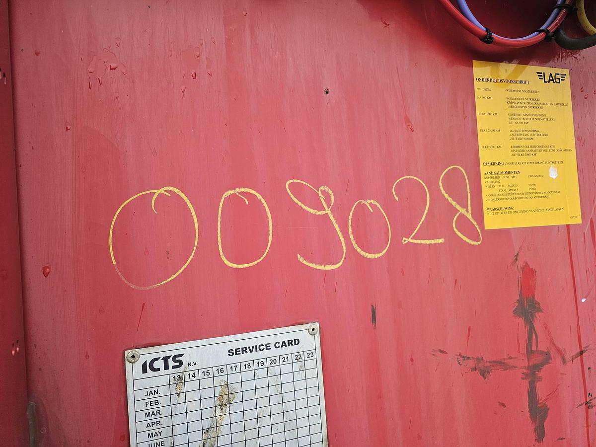 Used 2014 LAG 0-3-GC | 3 AXLE MEGA TRAILER|HUCKEPACK.|8 PIECES. | BELGIUM|BPW DRUM.