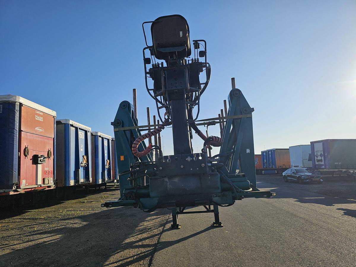 Gebruikt 1992 LEONET TB 18 |WOOD TRAILER WITH CRANE| BPW DRUM STEEL SUSPENSION.