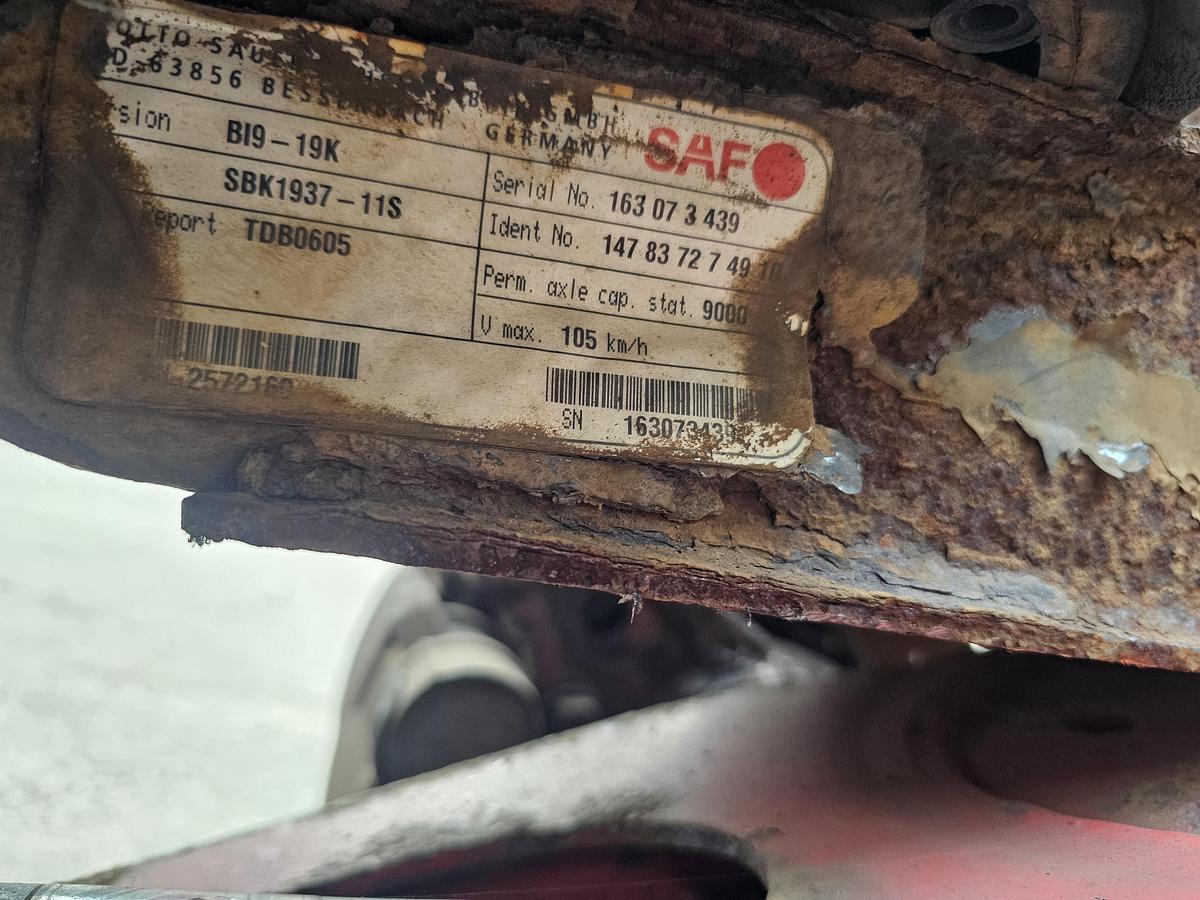 Gebruikt 2006 SAF B19-19K / SBK1937-11S/TRAILER AXLE /SINGLE TIRES/ DISC.