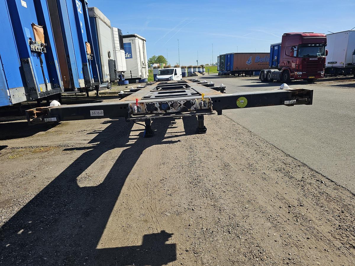 Gebruikt 2015 krone SD| EXTENDIBLE CHASSIS 40 FT 2 X 20 FT | BPW DRUM| APK 18-07-2026