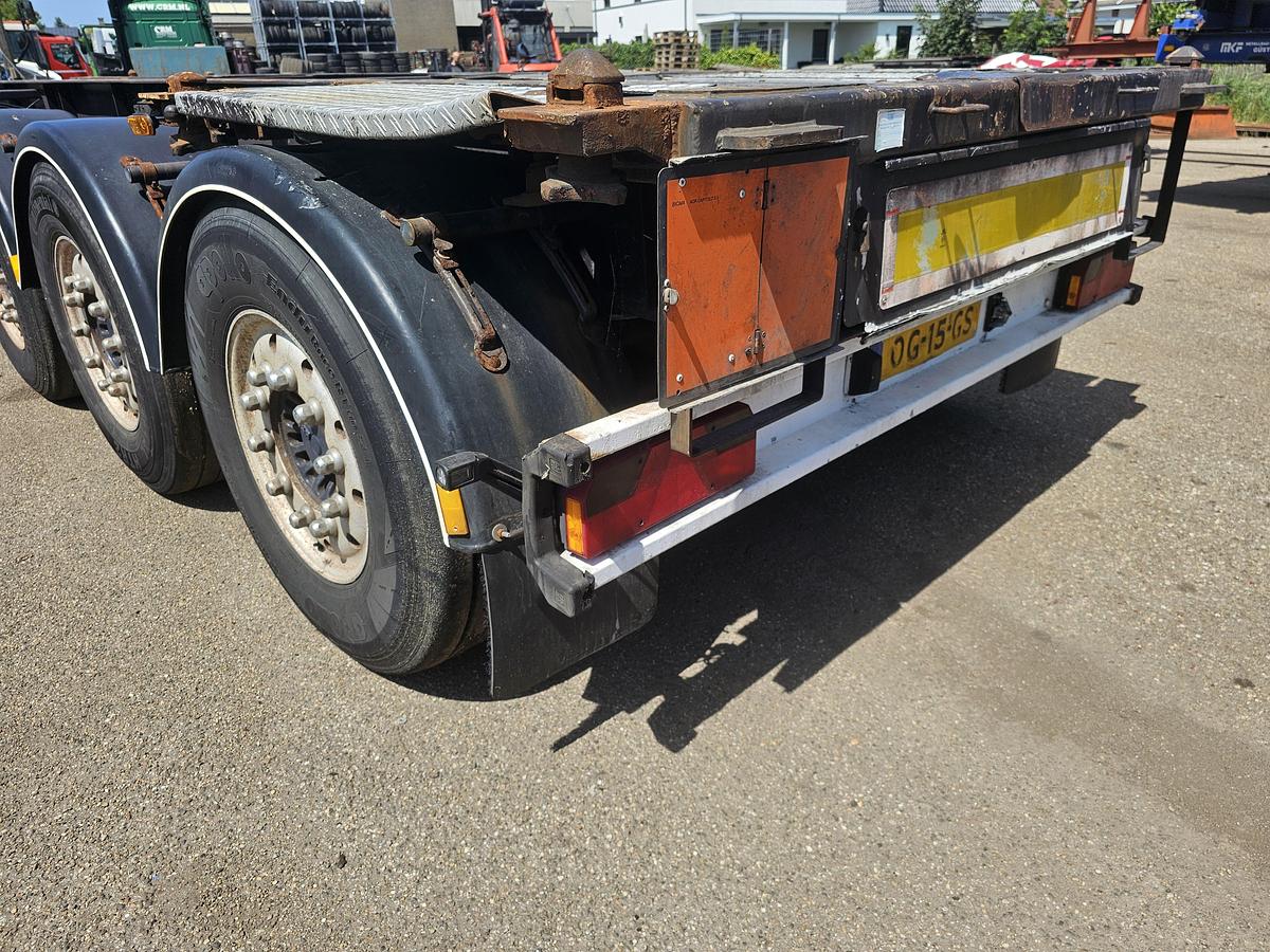 Used 2000 DESOT DSTO-2001-SSR-99L| adr CHASSIS 20/30 FT| 3940 KG | APK 10-12-2025 | HOLLAND CHASSIS. DAF DISC.