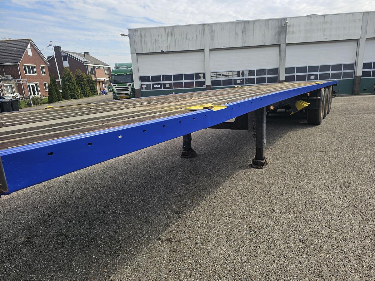 Gebruikt 2009 Van Hool 3B0073 | 3 AXLE FLATBED 13.60 MTR TWISTLOCKS FOR CONTAINER 40 FT 2 X20 FT BPW DRUM | 2 PIECES