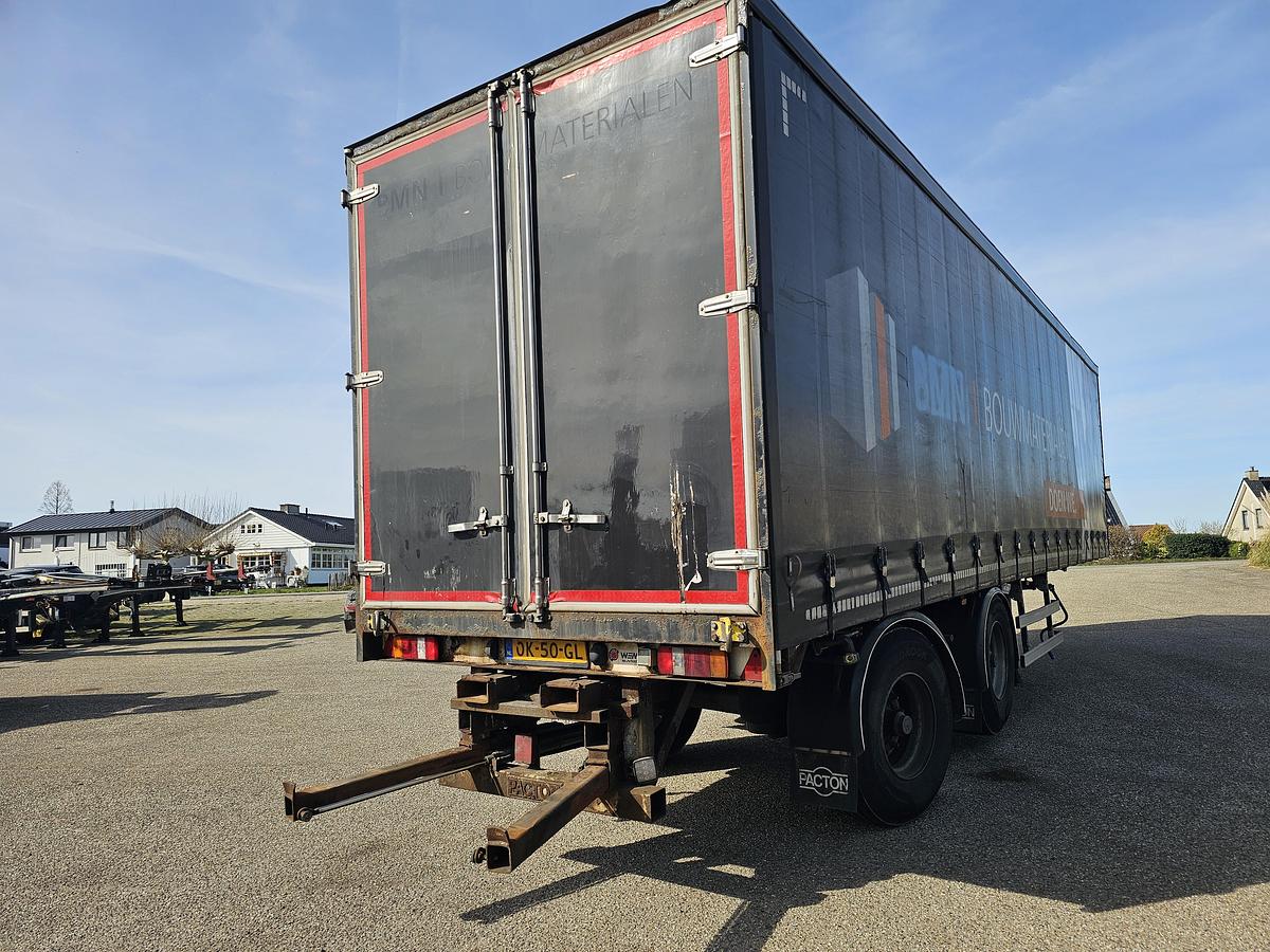 Gebruikt 2008 PACTON T2-001  CITY TRAILER| 10.40 LONG | STEERING AXLE| LIFT AXLE | BPW DISC.