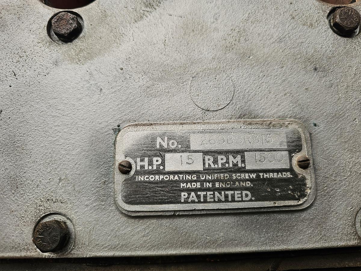 Used 1945 LISTER 15 HP OLD SHIPS DIESEL ENGINE WITH  REVERSING CLUTCH