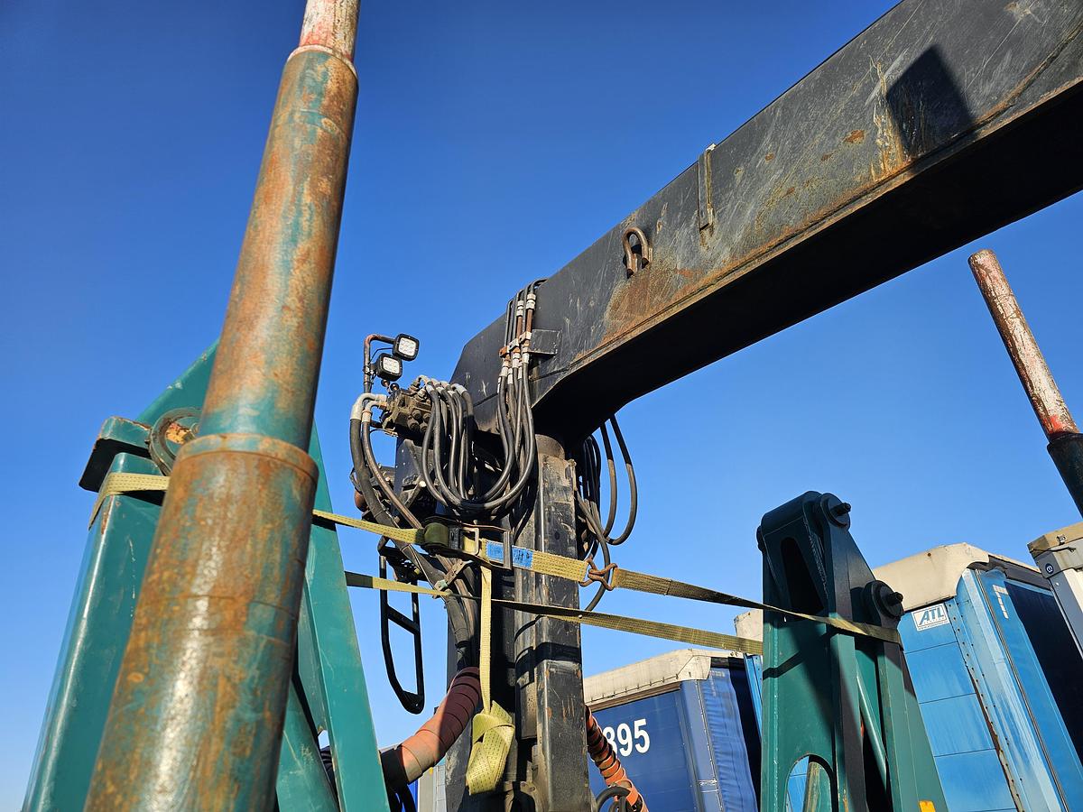 Gebruikt 1992 LEONET TB 18 |WOOD TRAILER WITH CRANE| BPW DRUM STEEL SUSPENSION.