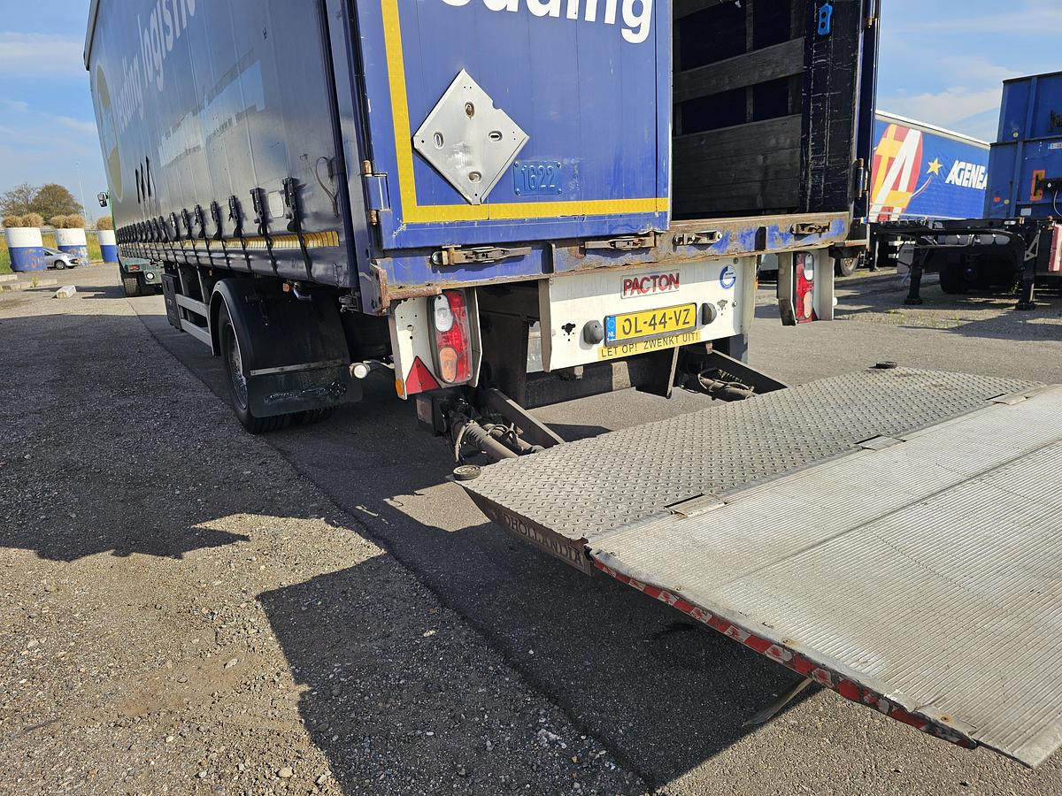 Used 2013 PACTON TBD.122 | SINGLE STEERING AXLE |UNDER SLIDING LOADING LIFT + BATTERIES| DAF DISC| APK /TUV 17-01-2025
