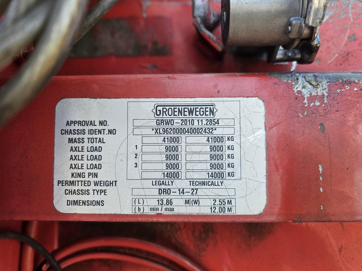Gebruikt 2004 groenewegen DRO 14-27/ NICE CHASSIS/ BPW DISC.