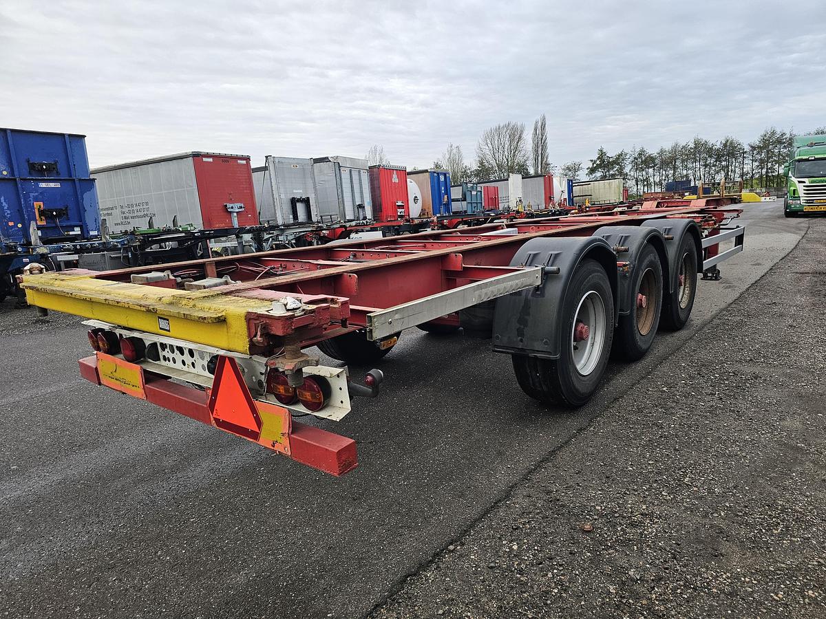 Gebruikt 2003 GROENEWEGEN 45 CC-16-27 TUN | 45 ft 40 ft 2 x 20 fFT | dutch chassis OH-08-JB | bpw drum.