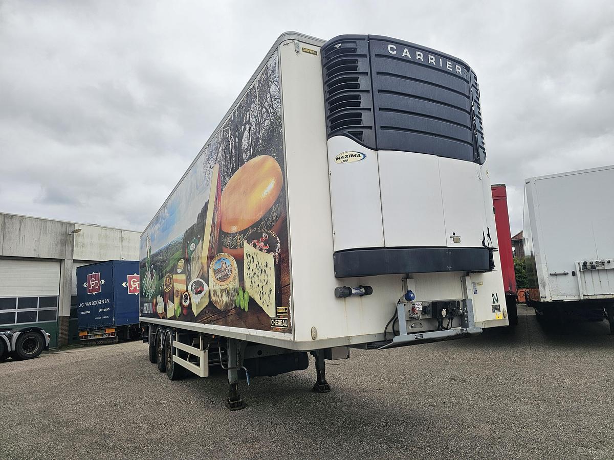 Gebruikt 2012 CHEREAU B3 /CITY TRAILER /STEERING AXLE/LIFT AXLE / 11.80 LONG /LOADING LIFT/ BPW DISC / CARRIER FRIDGE.