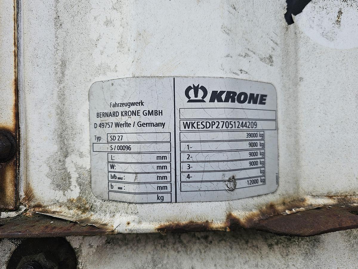 Used 2005 KRONE SD 27 | BPW DRUM