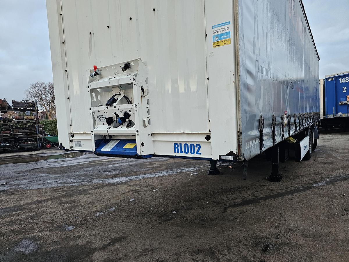 Gebruikt 2015 KRONE SZ| 2 AXLE CITY TRAILER | STEERING AXLE. BPW DISC. LOADING LIFT. TUV BELGIUM 18-06-2026