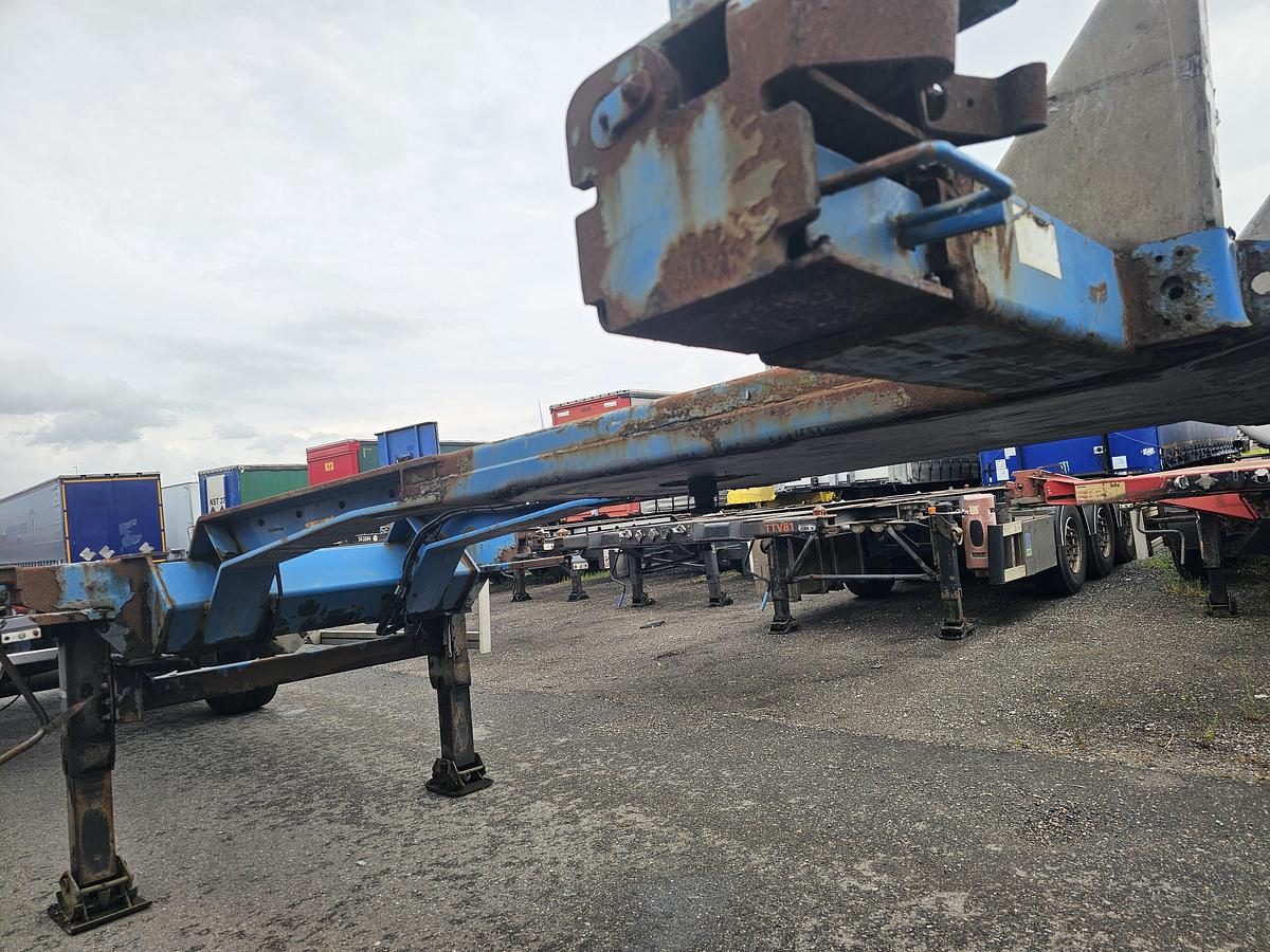 Gebruikt 2007 Van Hool 3B2018- 40 FOOT 2 X 20 FOOT CONTAINER CHASSIS, MB DISC. TUV APK 07-11-2026