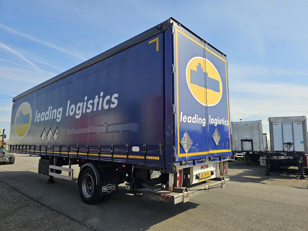 Used 2012 PACTON TBD.122 | SINGLE STEERING AXLE |UNDER SLIDING LOADING LIFT + BATTERIES| DAF DISC| APK /TUV 6-12-2025
