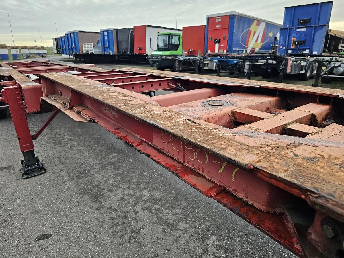 Gebruikt 2003 GROENEWEGEN 45 CC-16-27 TUN | 45 ft 40 ft 2 x 20 fFT | dutch chassis OH-08-JB | bpw drum.