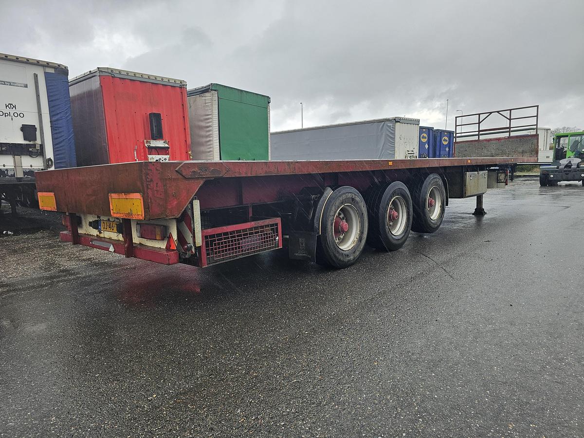 Used 1988 RENDERS ROC 12-27 N14 HEAVY DUTY 3 AXLE SEMITRAILER STEEL FLOOR.| SAF DRUM