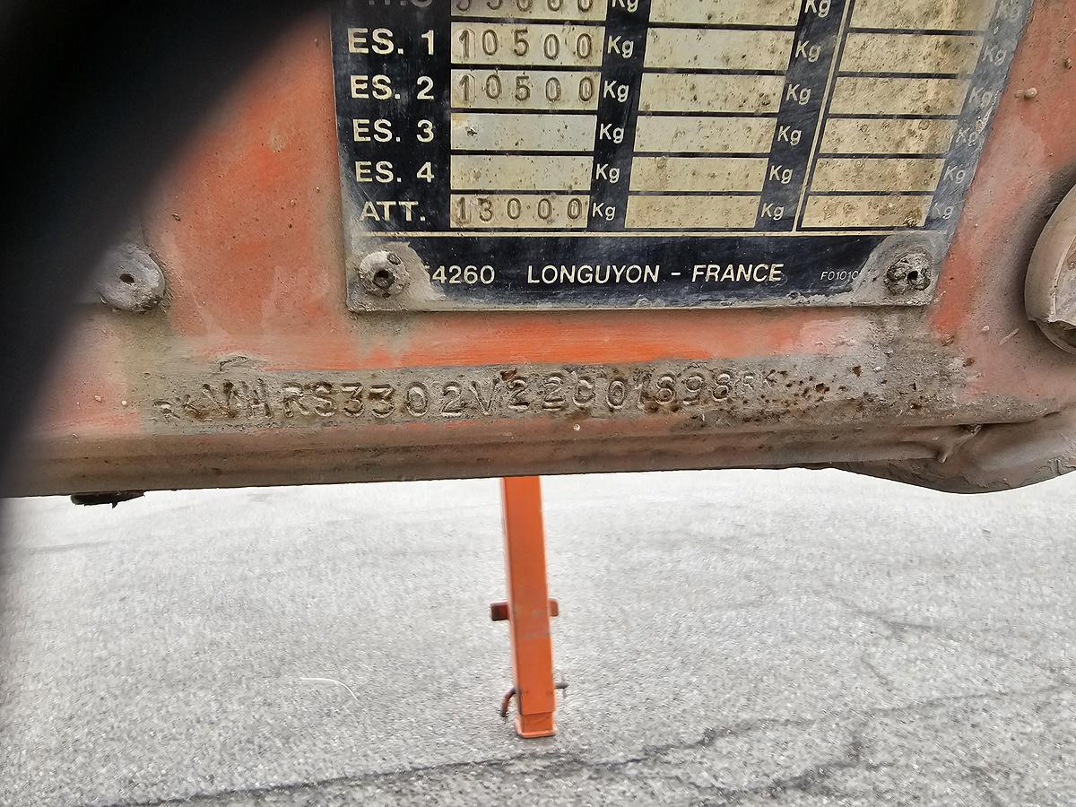 Gebruikt 2002 ROBUSTE KAISER. S3302G37 | TIPPER| STEEL CHASSIS STEEL BOX|SAF DRUM.