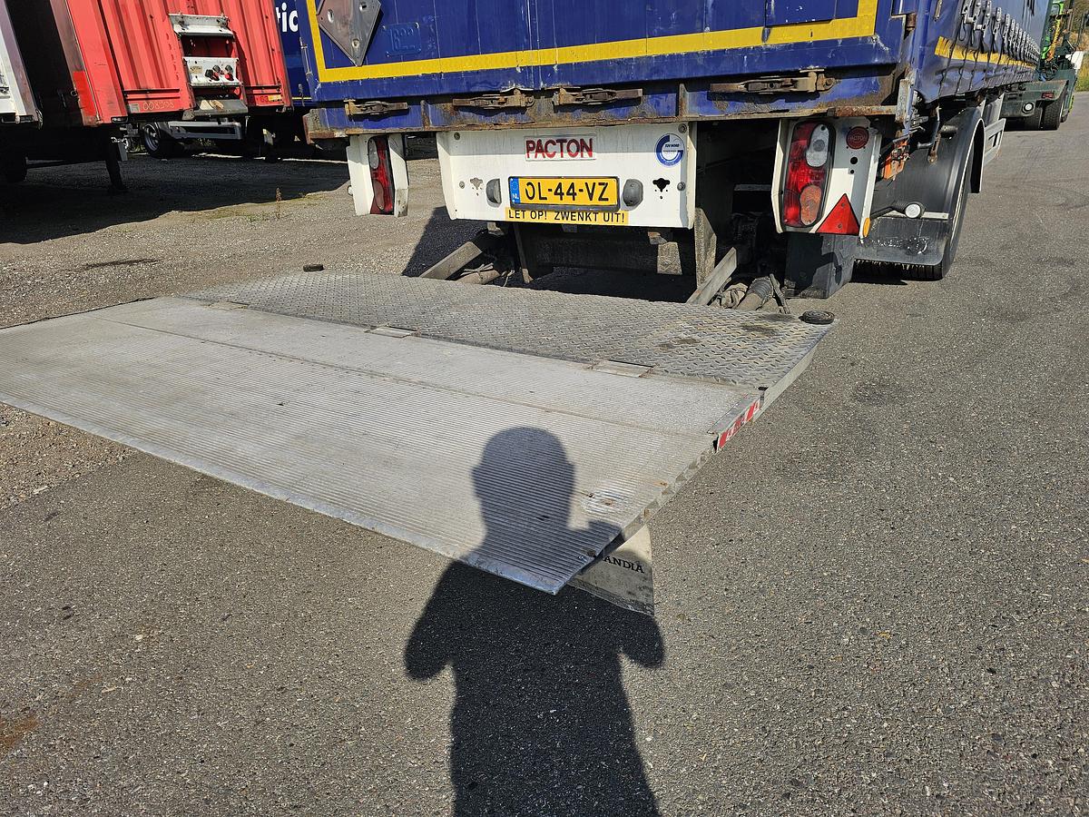 Used 2013 PACTON TBD.122 | SINGLE STEERING AXLE |UNDER SLIDING LOADING LIFT + BATTERIES| DAF DISC| APK /TUV 17-01-2025
