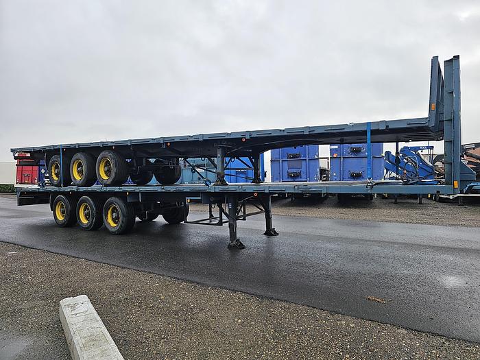 Used 1990 groenewegen  DRO-12-24 | heavy duty | steel suspension | drum brakes | semitrailer.